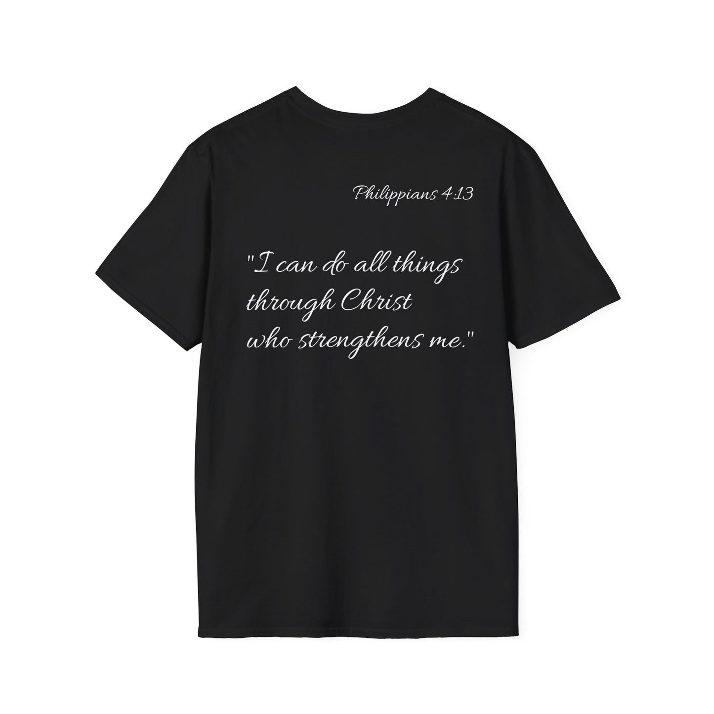 Philippians 4:13 Christian Unisex Tee (DARK)