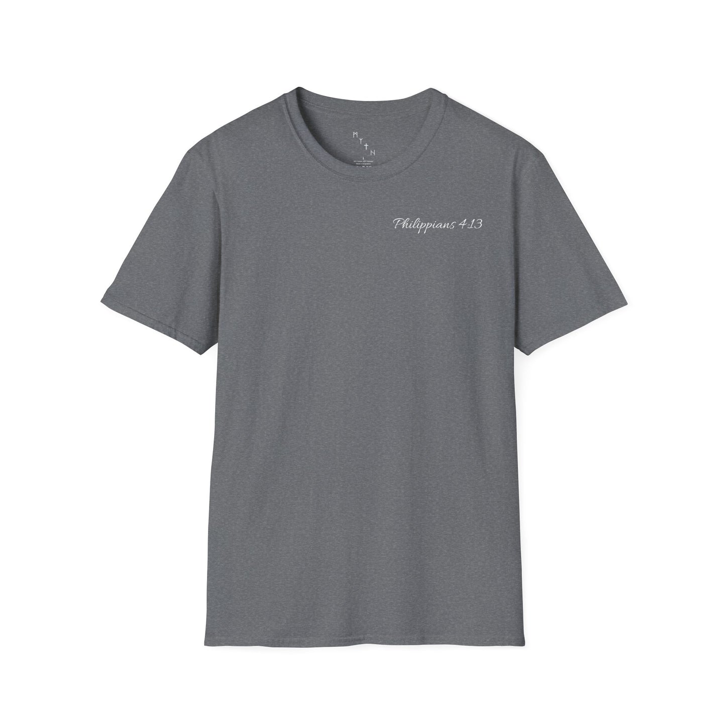 Philippians 4:13 Christian Unisex Tee (DARK)
