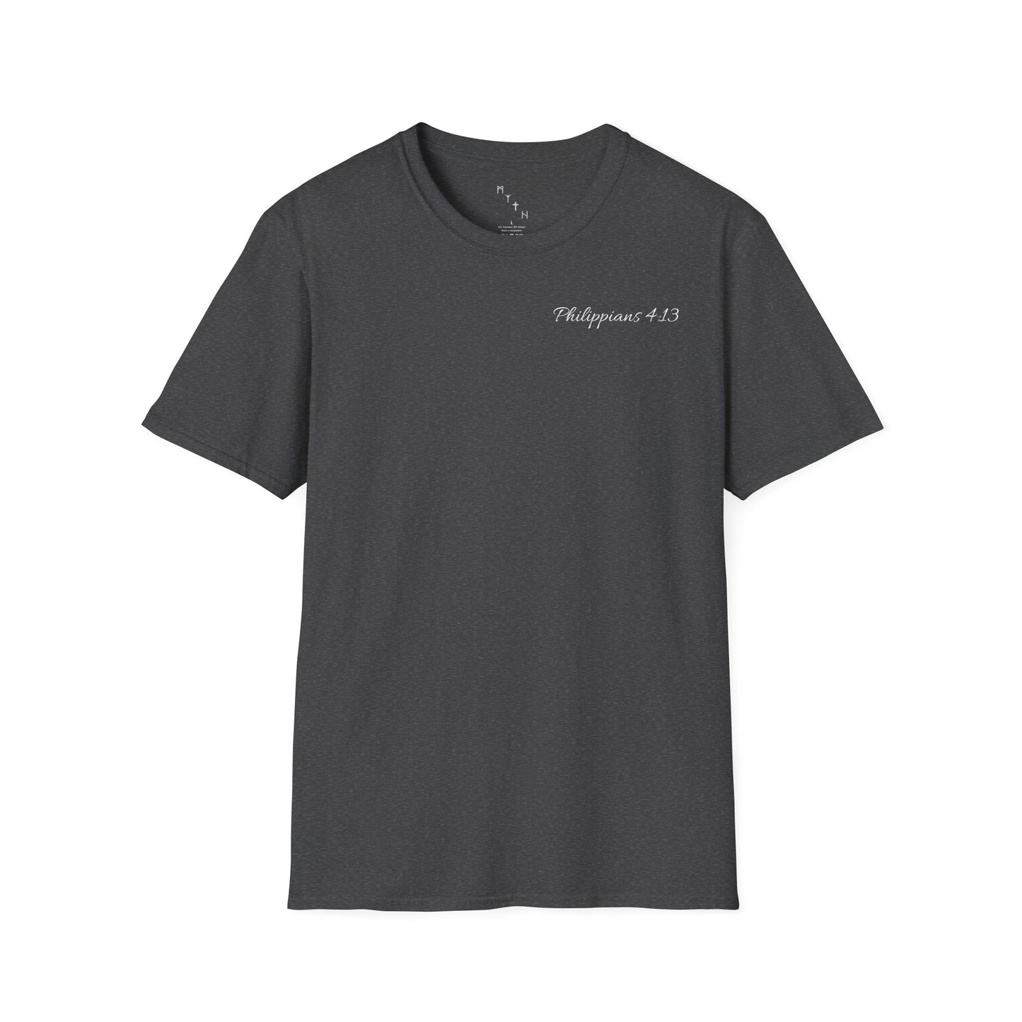 Philippians 4:13 Christian Unisex Tee (DARK)