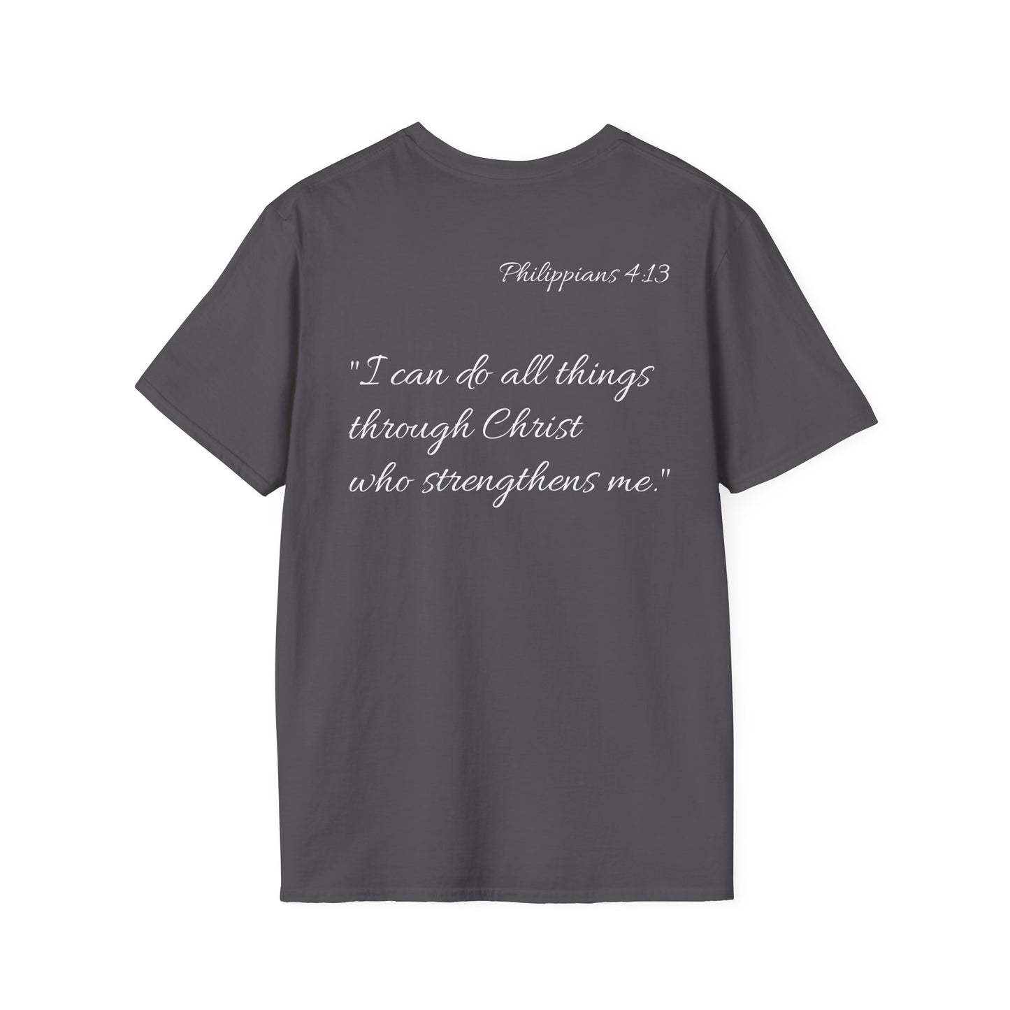 Philippians 4:13 Christian Unisex Tee (DARK)