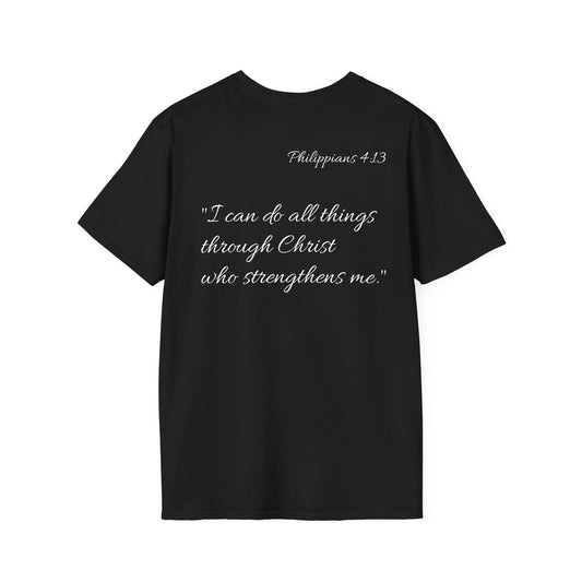 Philippians 4:13 Christian Unisex Tee (DARK)